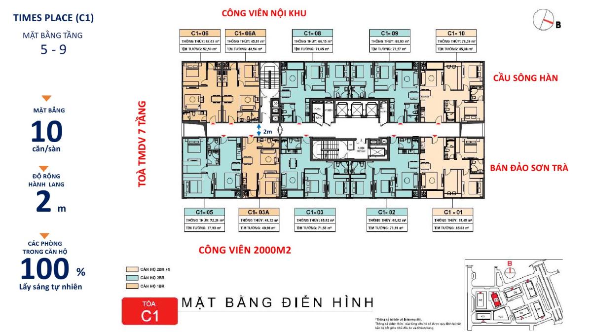 Mặt bằng tòa C6