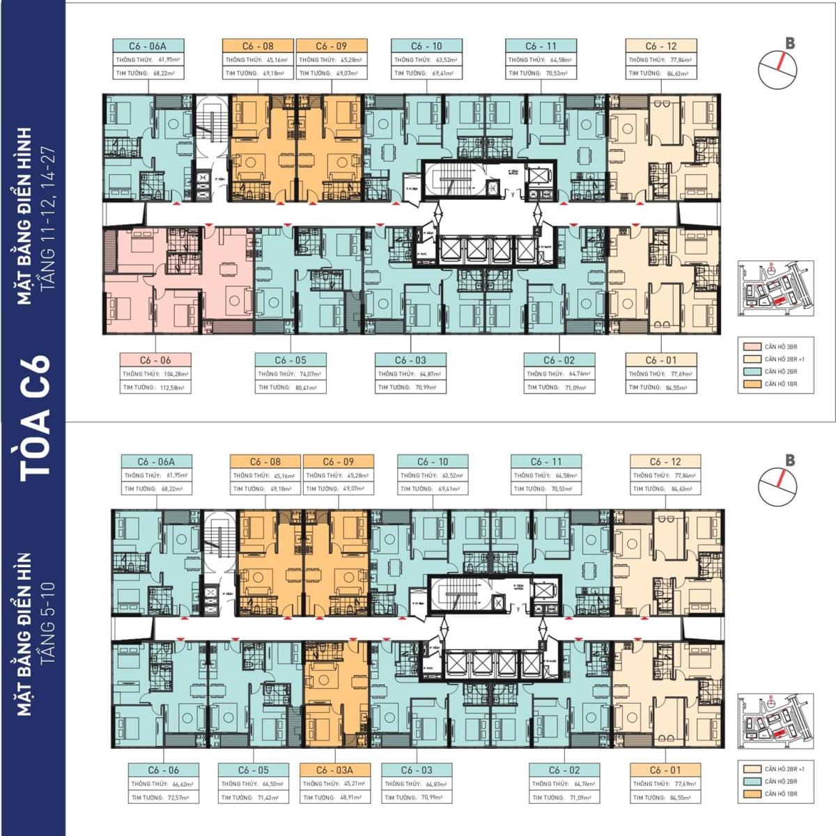 Mặt bằng tòa C6